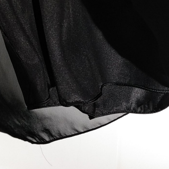 XSCAPE NWT BLACK ONE-SHOULDER RHINESTONE FLUTTER HEM MINI DRESS SIZE 6 - Picture 14 of 15